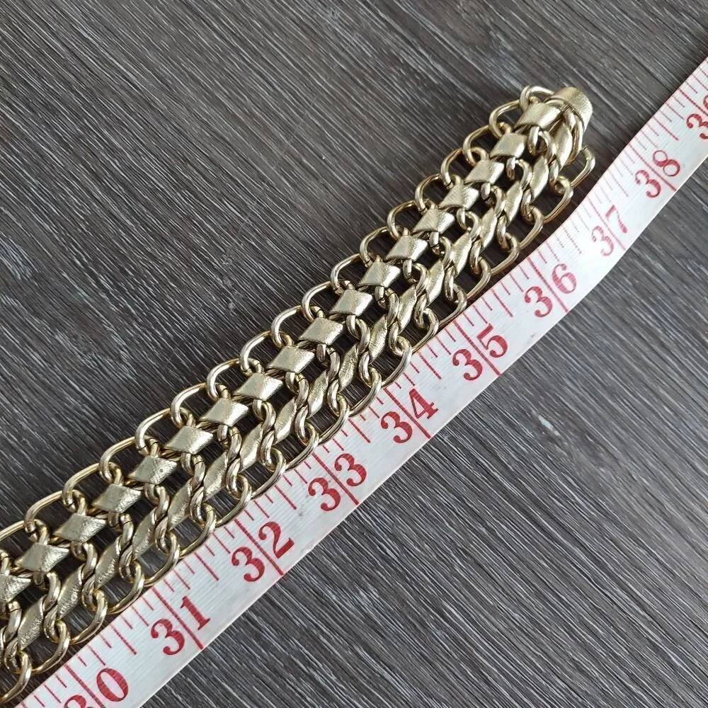 Gold Chain Woven Belt Size Medium/Large